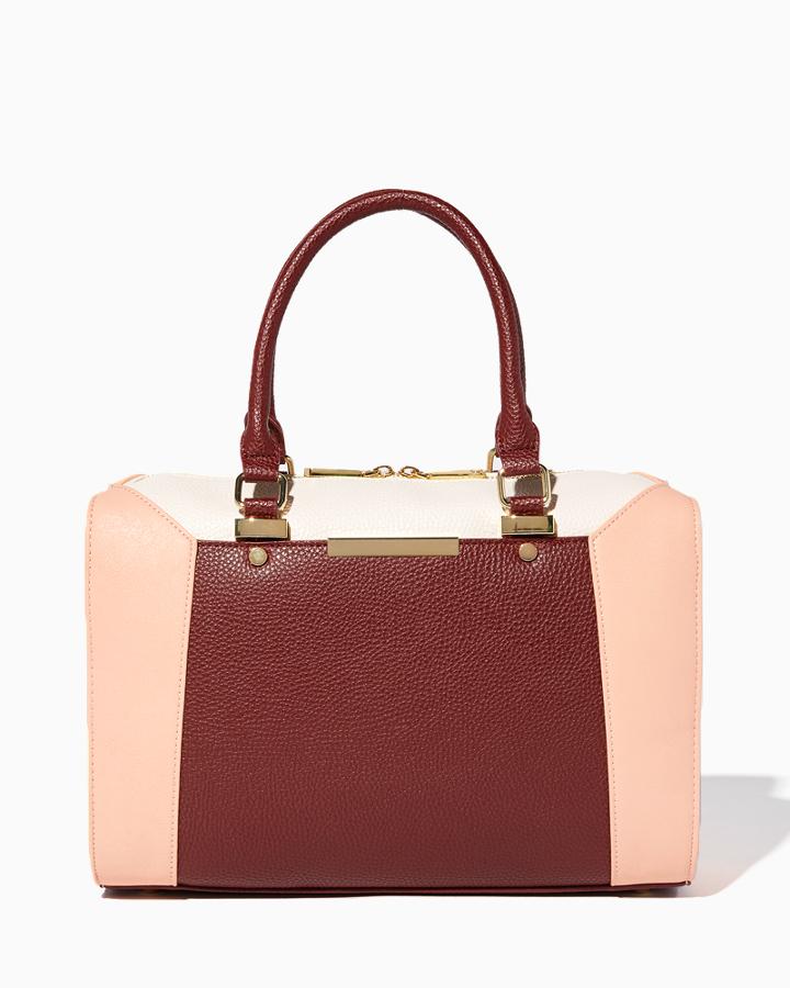 Charming Charlie Bar Color Block Satchel