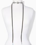 Charming Charlie Turquoise Conch Tassel Choker