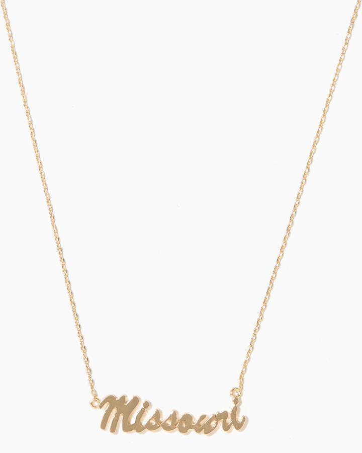 Charming Charlie Missouri Pendant Necklace