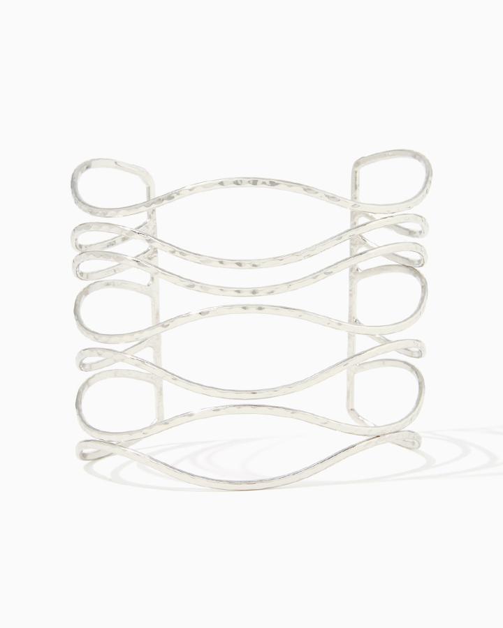 Charming Charlie Hammered Waves Open Cuff