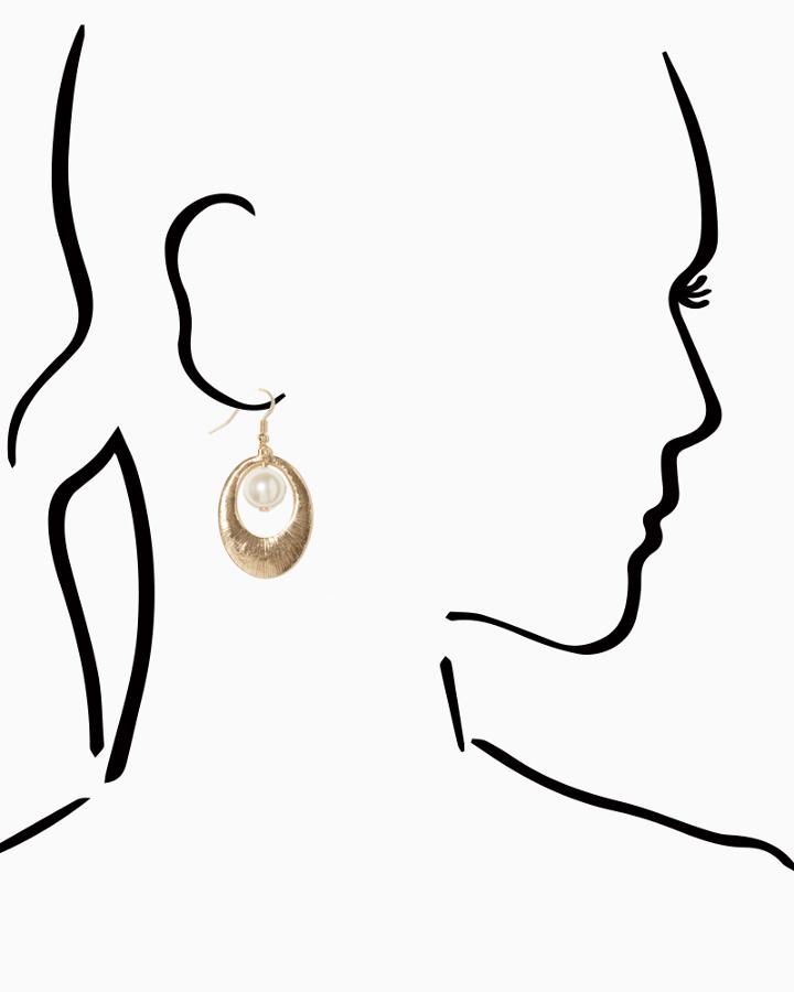 Charming Charlie Radiant Pearl Drop Earrings
