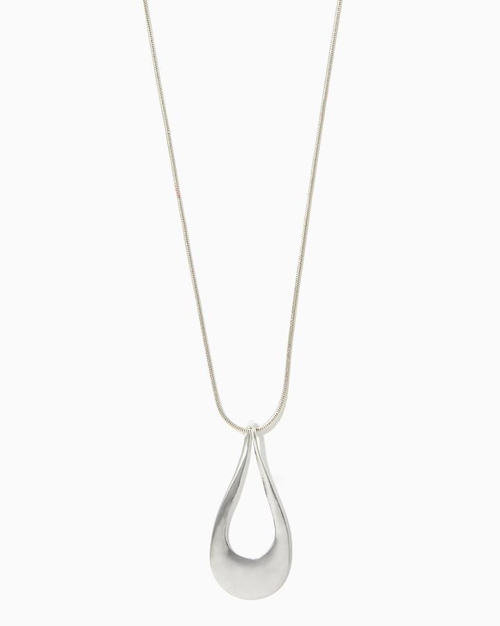Charming Charlie Sleek Teardrop Pendant Necklace