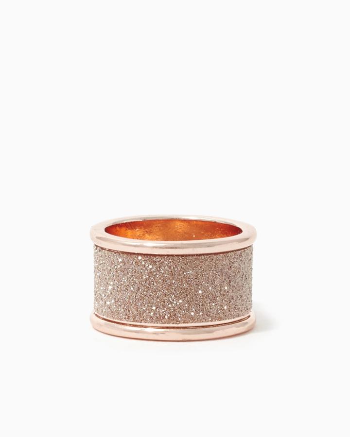 Charming Charlie Marcelle Rose Gold Shimmer Ring