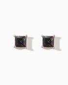 Charming Charlie Faceted Iridescent Stud Earrings