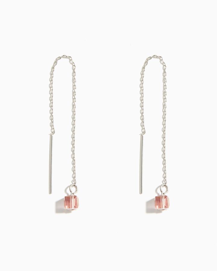 Charming Charlie Faceted Cube Threader Earrings
