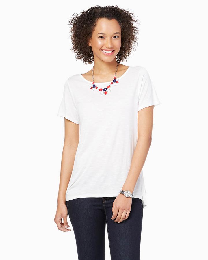 Charming Charlie Karie Split Back Tee