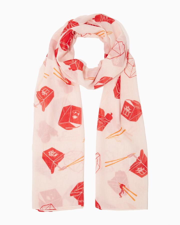 Charming Charlie Chinese Takeout Scarf