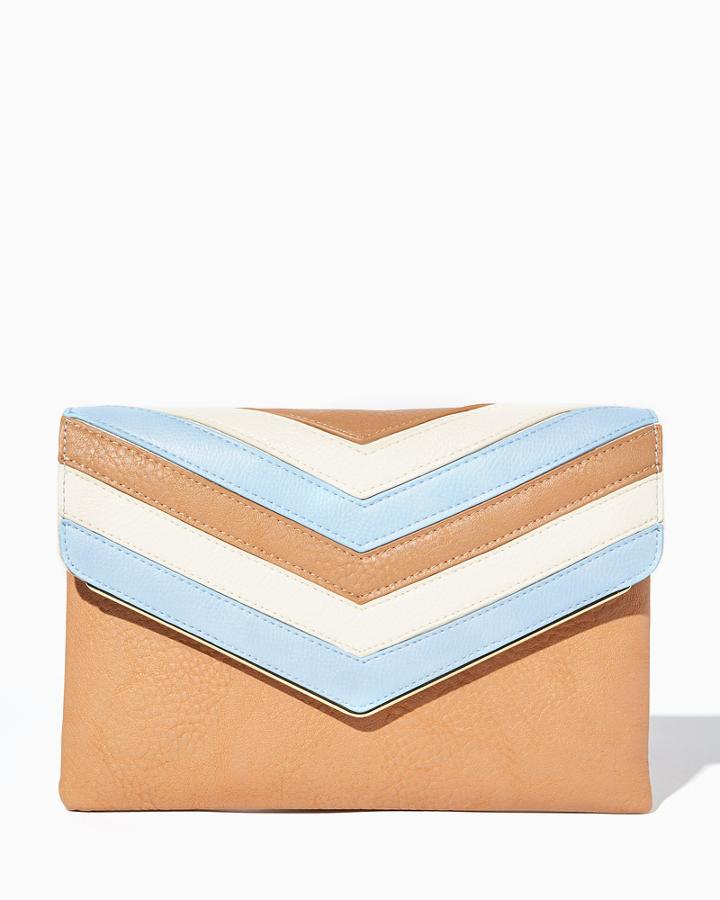 Charming Charlie Arie Chevron Clutch