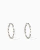 Charming Charlie Inside Out Cz Hoops