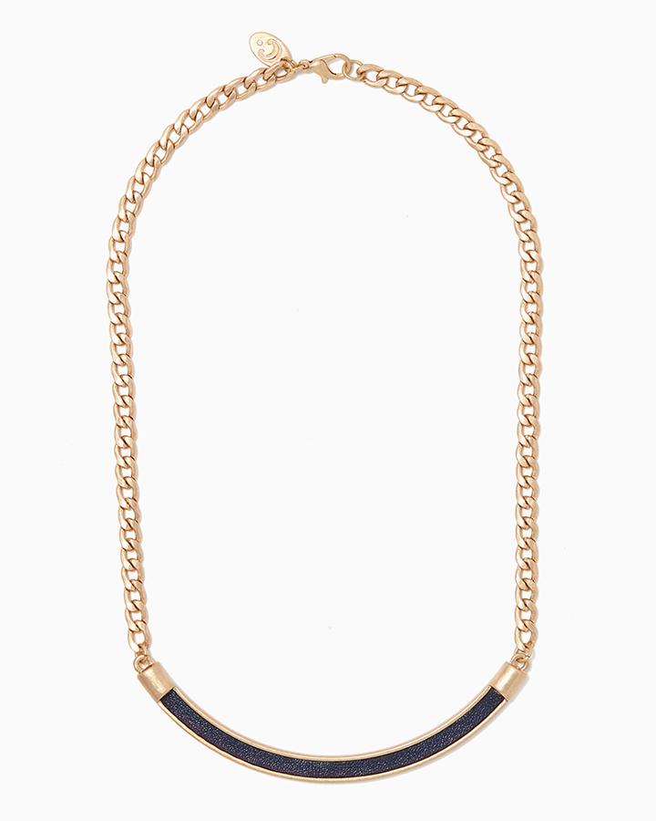 Charming Charlie Chain Link Curved Bar Necklace