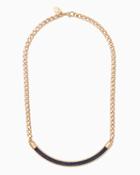 Charming Charlie Chain Link Curved Bar Necklace