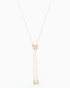 Charming Charlie Pav Butterfly Lariat Necklace