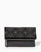 Charming Charlie Studded Illusion Foldover Clutch