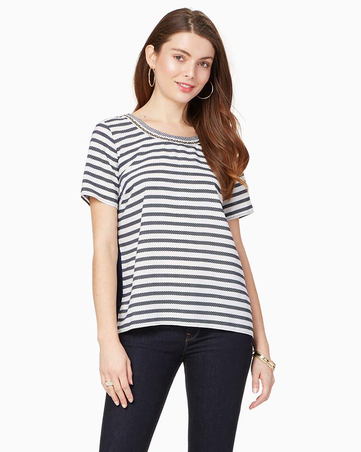 Charming Charlie Castaway Striped Tee