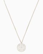 Charming Charlie Filigree Disc Necklace