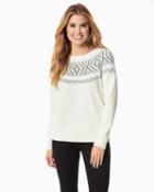 Charming Charlie Fair Isle Flair Sweater