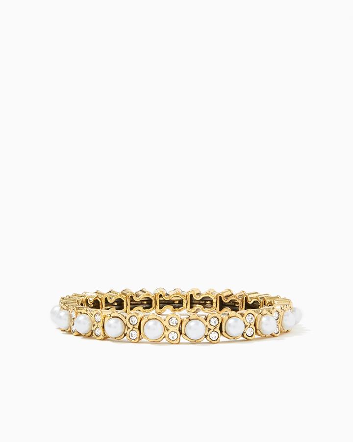 Charming Charlie Pearly Sparkle Stretch Bracelet
