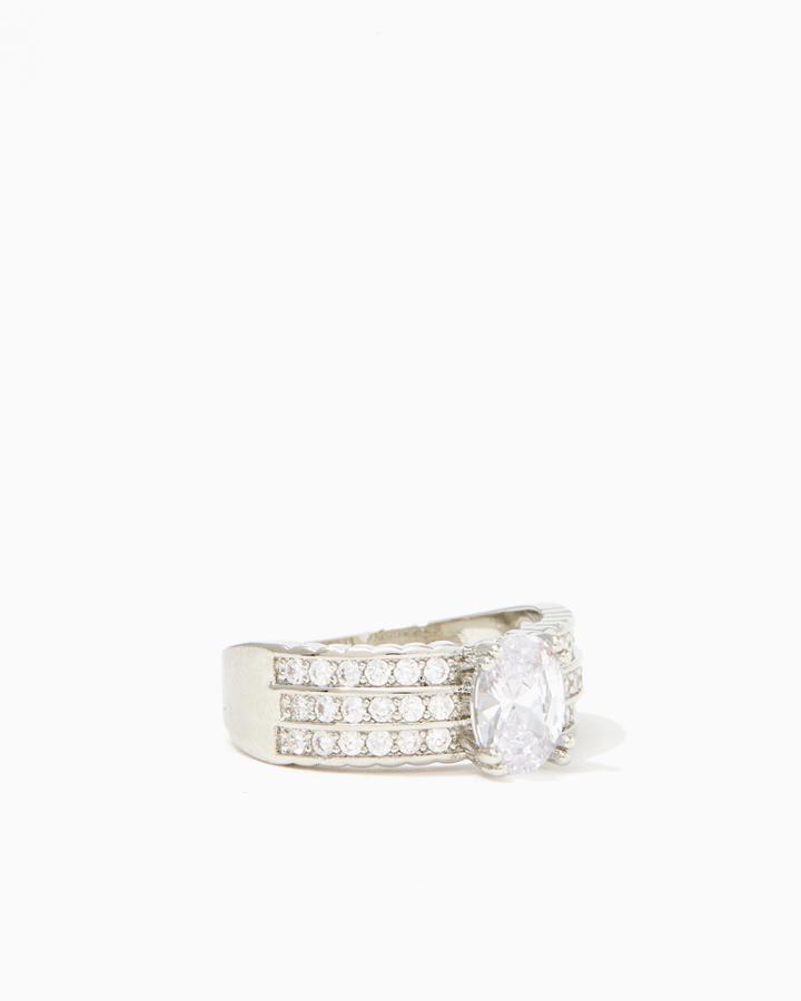 Charming Charlie Key Rhinestone Ring
