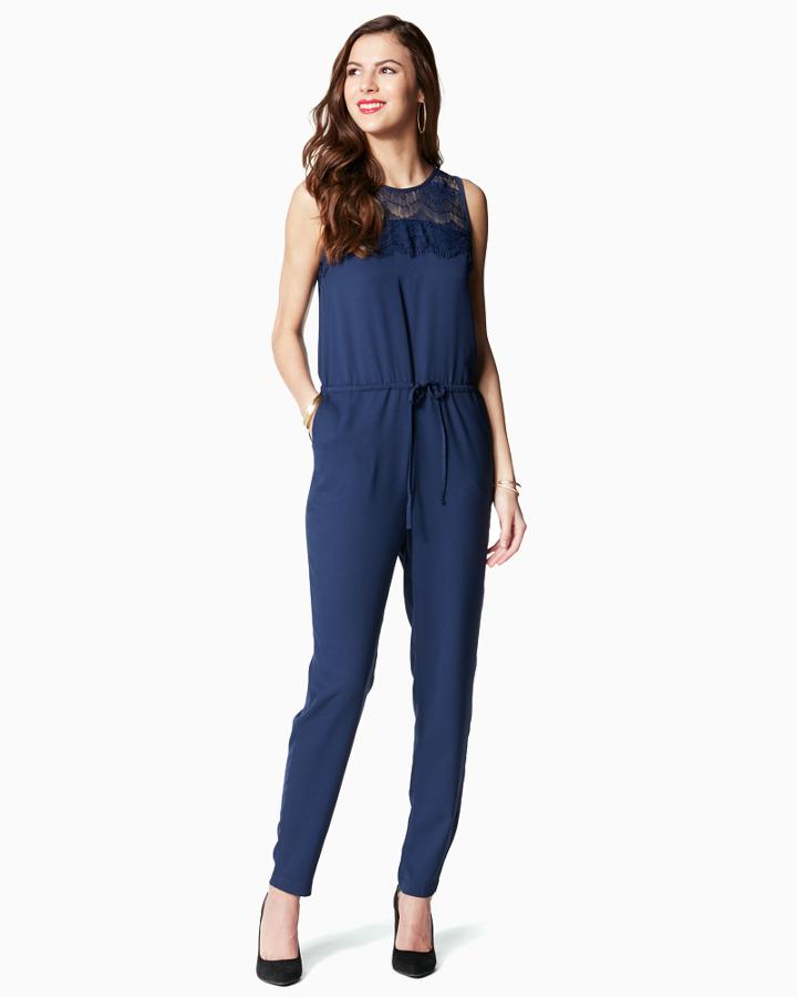Charming Charlie Lasca Lace Jumpsuit