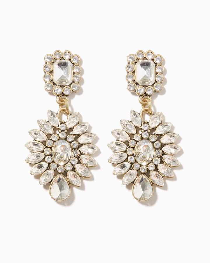 Charming Charlie Wave Burst Statement Earrings