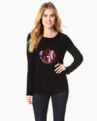 Charming Charlie Sequined Donut Sweater