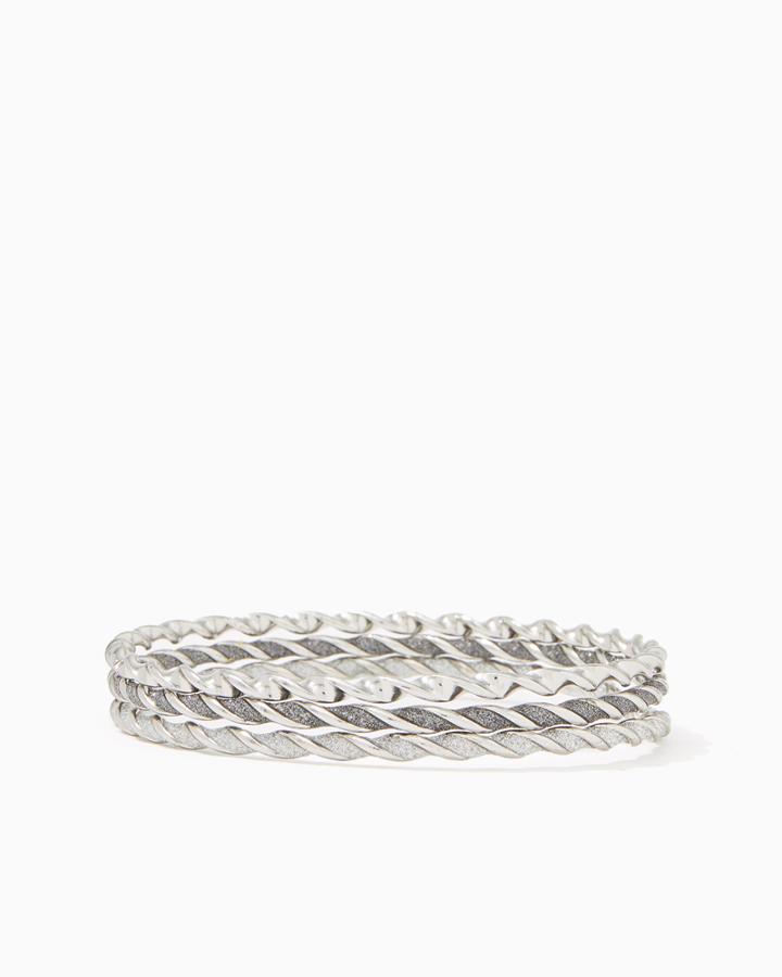 Charming Charlie Twisted Stardust Bangle Set