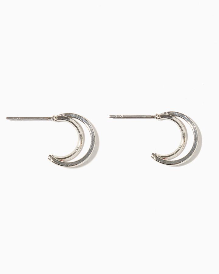 Charming Charlie Mini Moons Stud Earrings