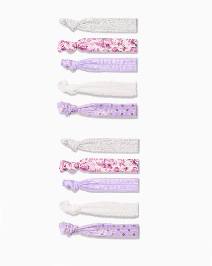 Charming Charlie Orchid Sparkle Hair Wrap Set