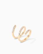 Charming Charlie Rhinestone Spiral Midi Ring