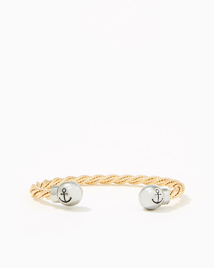 Charming Charlie Anchor Twist Open Cuff