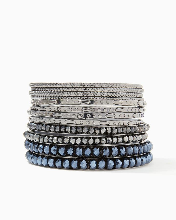 Charming Charlie Baili Beaded Bangle Set