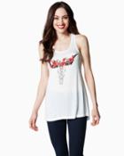 Charming Charlie Floral Longhorn Rodeo Tank