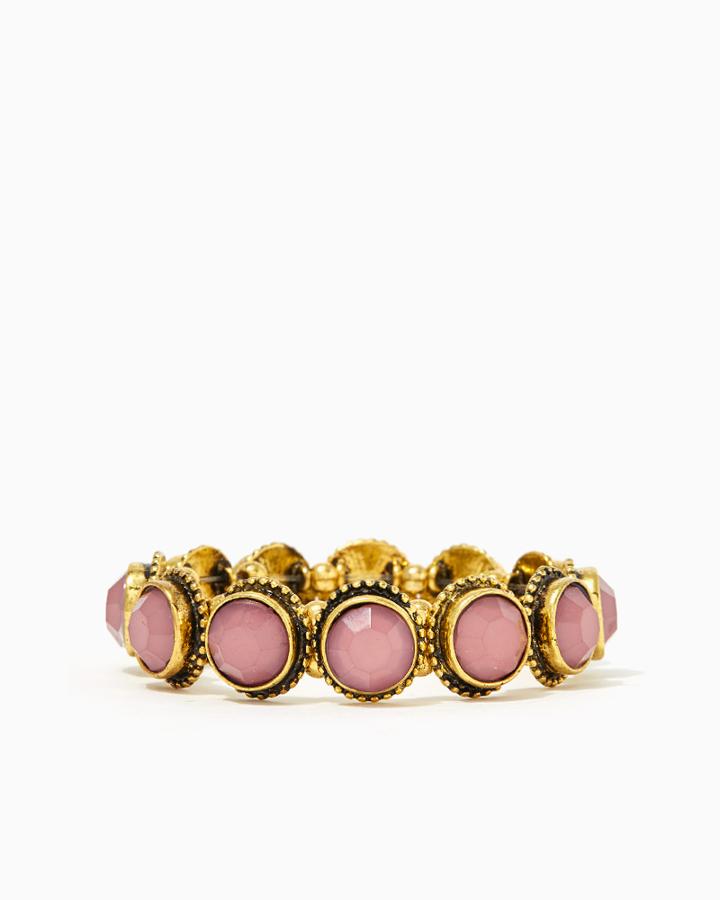 Charming Charlie Bead Burnished Setting Bracelet