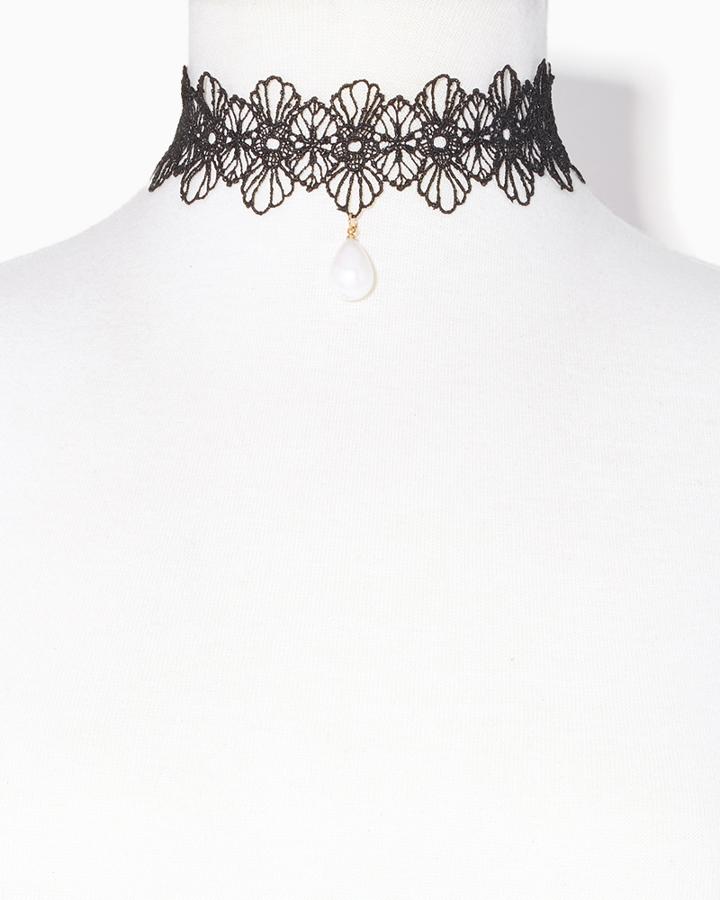 Charming Charlie Monet Lace Choker Necklace