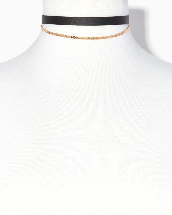 Charming Charlie Avery Layered Choker Necklace