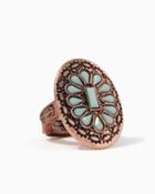 Charming Charlie Rhea Turquoise Stretch Ring