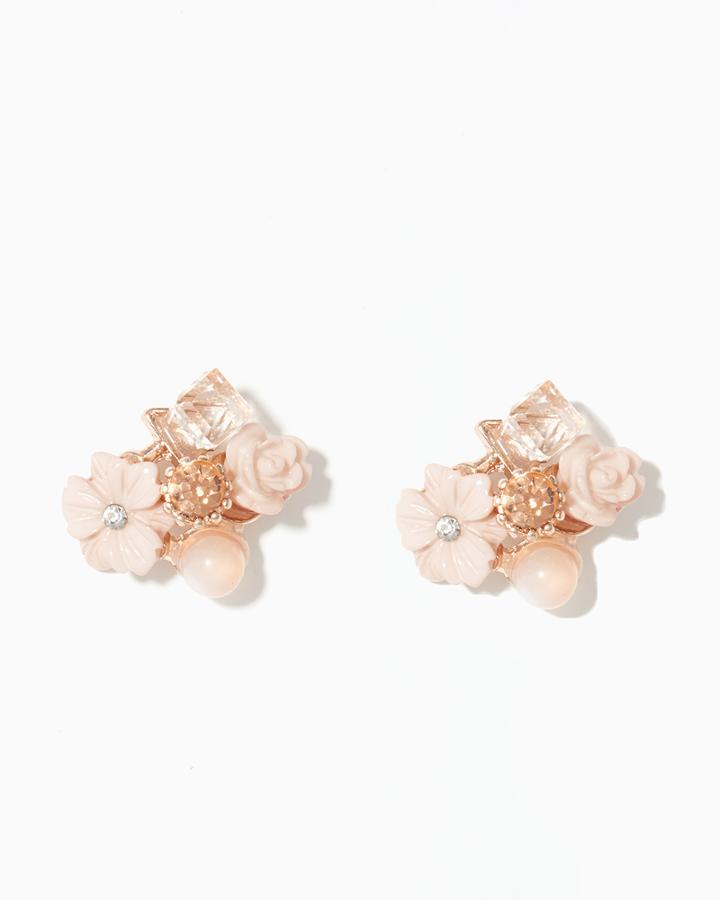 Charming Charlie Flower Mix Stud Earrings