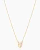 Charming Charlie Triple Pyramid Pendant Necklace