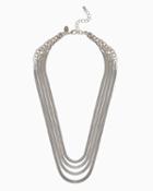 Charming Charlie Layered Herringbone Chain Necklace