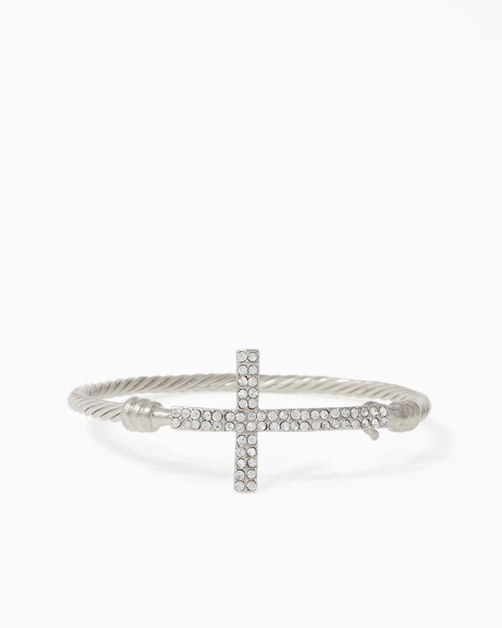 Charming Charlie Heavenly Cross Cable Bracelet