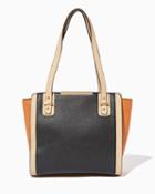 Charming Charlie Colorblock Wing Satchel
