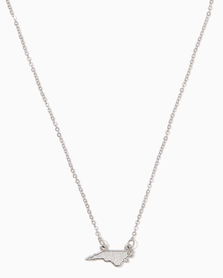 Charming Charlie North Carolina State Stardust Pendant Necklace