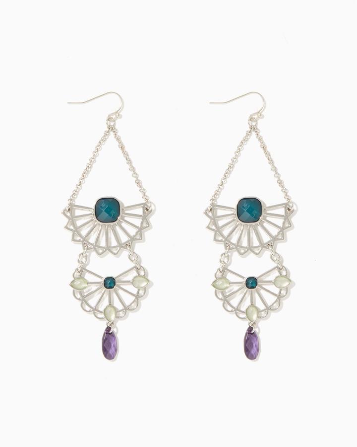 Charming Charlie Pinwheel Chandelier Earrings