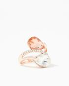 Charming Charlie Double Turn Gem Ring