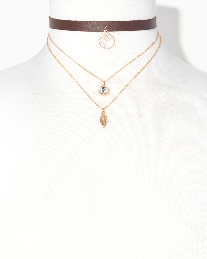 Charming Charlie Wild Winds Leather Choker