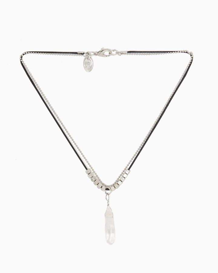Charming Charlie Crystal Drop Layered Choker
