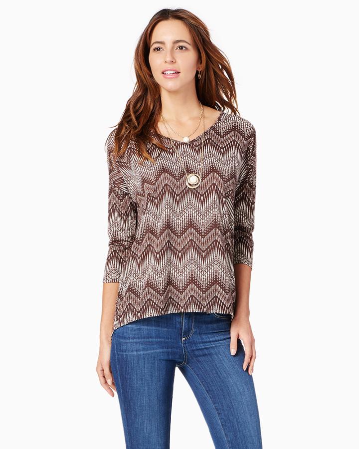 Charming Charlie Maya Printed Tee