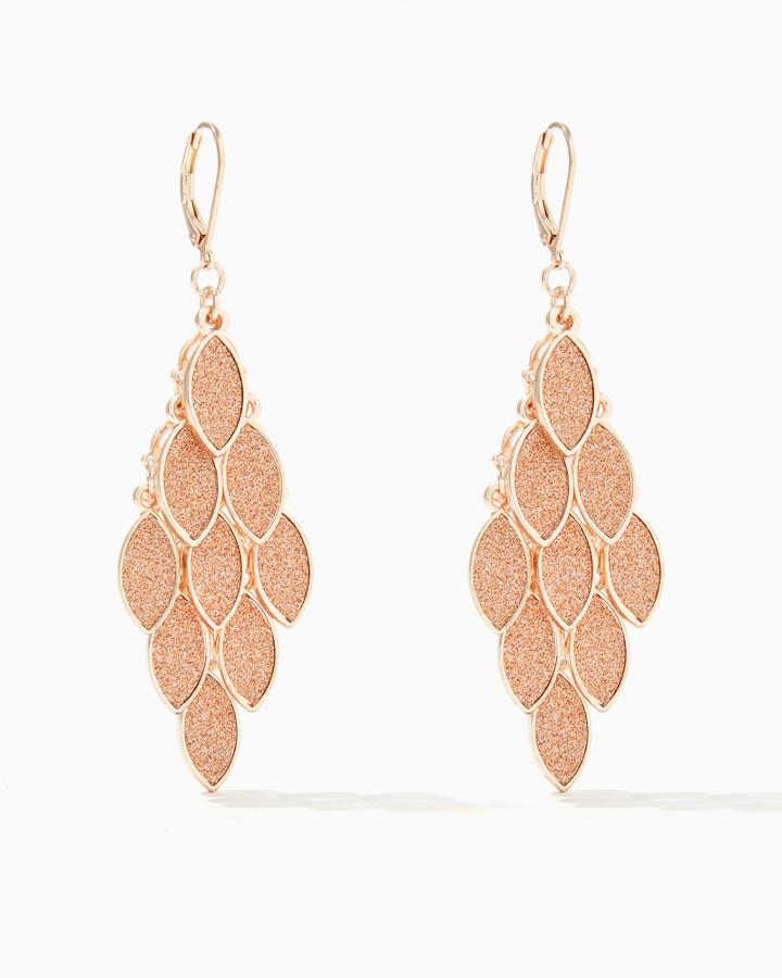 Charming Charlie Stardust Marquise Dangle Earrings