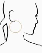 Charming Charlie Lace Etching Flat Hoops