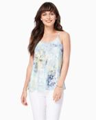Charming Charlie Poppy Printed Lace Cami